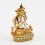 Machine Made Hand Painted Copper Alloy with Gold Plated Chenrezig Buddha Statue