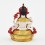 Machine Made Hand Painted Copper Alloy with Gold Plated Chenrezig Buddha Statue