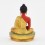 Machine Made Hand Painted Copper Alloy with Gold Plated Amitabha Buddha Statue