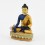 Machine Made Hand Painted Copper Alloy with Gold Plated Medicine Buddha Statue