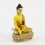 Machine Made Hand Painted Copper Alloy with Gold Plated Shakyamuni Buddha Statue