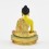 Machine Made Hand Painted Copper Alloy with Gold Plated Shakyamuni Buddha Statue