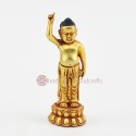 Machine Made with Copper Alloy with Gold Plated Siddhartha Gautam Buddha Statue