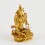 Machine Made Tibetan Buddhist Gold Plated 4" Green Tara / Dholma Statue