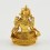 Machine Made Tibetan Buddhist Gold Plated 4" Green Tara / Dholma Statue