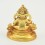 Machine Made Tibetan Buddhist Gold Plated 4.75" Yellow Dzambhala Statue