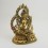 Hand Carved Copper Alloy with Gold Gilded 11" Green Tara / Dholma Statue