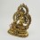 Hand Carved Copper Alloy with Gold Gilded 11" Green Tara / Dholma Statue