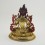 Hand Carved Copper Alloy with Gold Gilded 11" Green Tara / Dholma Statue