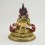 Hand Carved Copper Alloy with Gold Gilded 11" Vajrasattva / Dorje Sempa Statue