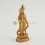 Tibetan Buddhist Gold Plated Copper Alloy 6.5" Standing Tara Statue