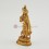 Tibetan Buddhist Gold Plated Copper Alloy 6.5" Standing Tara Statue