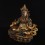 Hand Made Gold Plated and Crystal Decorated 9.5" Yellow Dzambhala Statue