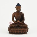 Machine Made Oxidized Copper Alloy 4" Amitabha Buddha Statue