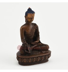 Machine Made Oxidized Copper Alloy 4" Medicine Buddha Statue