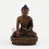 Machine Made Oxidized Copper Alloy 4" Shakyamuni Buddha Statue