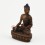 Machine Made Oxidized Copper Alloy 4" Shakyamuni Buddha Statue