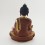 Hand Made Copper Alloy with Partly Gold Gilded 12.5" Medicine Buddha Statue