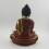 Hand Made 13" Shakyamuni Buddha Gold Gilded Face Painted Copper Statue