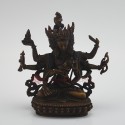 Machine Made Tibetan Buddhist Oxidation Finish 6" Namgyalma Buddha Statue