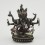 Machine Made Oxidized Copper Alloy with Silver Plated 6" Namgyalma Buddha Statue