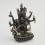 Machine Made Oxidized Copper Alloy with Silver Plated 6" Namgyalma Buddha Statue