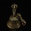 Tibetan Buddhist Bronze Alloy 7" Vajra Ghanta / Bell Set