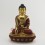 Hand Made Copper Alloy Gold Gilded with Face Painted Shakyamuni Buddha Statue