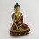 Hand Made Copper Alloy Gold Gilded with Face Painted Shakyamuni Buddha Statue