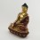 Hand Made Copper Alloy Gold Gilded with Face Painted Shakyamuni Buddha Statue