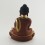 Hand Made Copper Alloy Gold Gilded with Face Painted Shakyamuni Buddha Statue