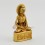 Machine Made Copper Alloy with Gold Plated 3.5" Fasting Buddha Statue