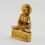 Machine Made Copper Alloy with Gold Plated 3.5" Fasting Buddha Statue