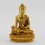 Machine Made Copper Alloy with Gold Plated 4" Medicine Buddha Statue