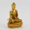 Machine Made Copper Alloy with Gold Plated 4" Medicine Buddha Statue