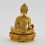 Machine Made Copper Alloy with Gold Plated 4" Medicine Buddha Statue