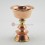 Hand Made Copper Alloy with Brass 3.5" Butter Lamp