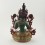 Hand Painted 24 Karat Gold Gilded 17" Green Tara Dholma Statue