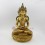 Hand Made Copper Alloy with Fully Gold Gilded 14" Crowned Amitabha Buddha Statue