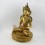 Hand Made Copper Alloy with Fully Gold Gilded 14" Crowned Amitabha Buddha Statue