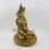 Hand Made Copper Alloy with  24 Karat Gold Gilded 14" Crowned Ratnasambhava Buddha Statue