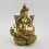 Hand Made Copper Alloy with Gold Gilded 9" Green Tara / Dholma Statue