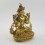 Hand Made Copper Alloy with Gold Gilded 9" White Tara / Dholkar Statue