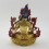 Hand Made Copper Alloy with Gold Gilded 9" White Tara / Dholkar Statue