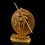 Machine Made Copper Alloy with Gold Plated 5.25" Akash Yogini Statue