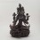 Hand carved Oxidized Copper Alloy 14.5" Green Tara / Dholma Statue Nepal