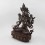 Hand carved Oxidized Copper Alloy 15" White Tara / Dholkar Copper Statue