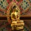  Machine Made Copper Alloy and Gold Plated 4.25" Amitabha Buddha Statue