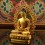  Machine Made Copper Alloy and Gold Plated 4.25" Amitabha Buddha Statue