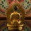  Machine Made Copper Alloy and Gold Plated 4.25" Amitabha Buddha Statue